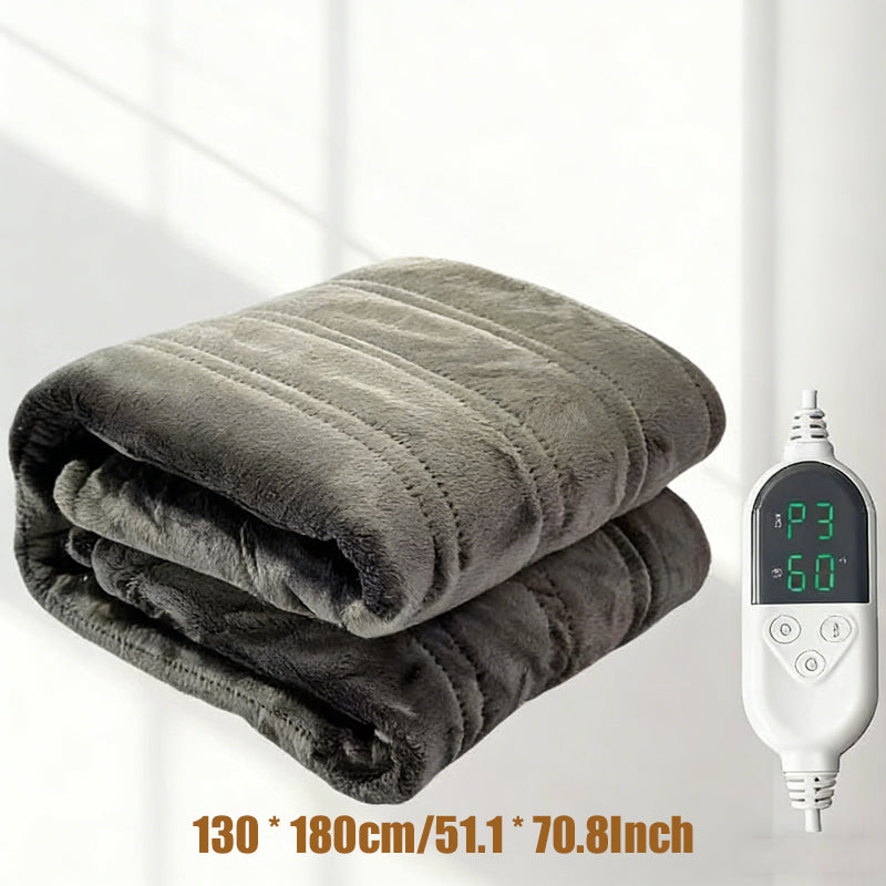 🔥⚡ Multifunktionale Heizdecke: 6 Hitzestufen & Timer ❄️💧 Ultraweicher Plüsch, sekundenschnelle Erwärmung. Überhitzungsschutz & maschinenwaschbar für sichere, gemütliche Wärme.