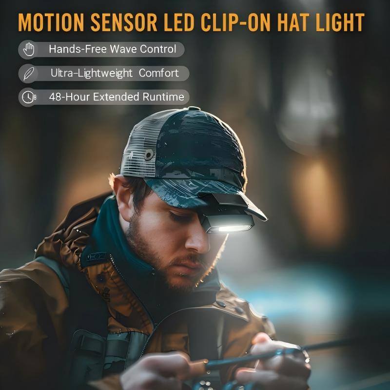 🔦💡 Clip-on Motion Sensor Hat Light – Intelligentes LED-Licht für jede Aktivität! Hände frei, hell & langlebig 🔋✨