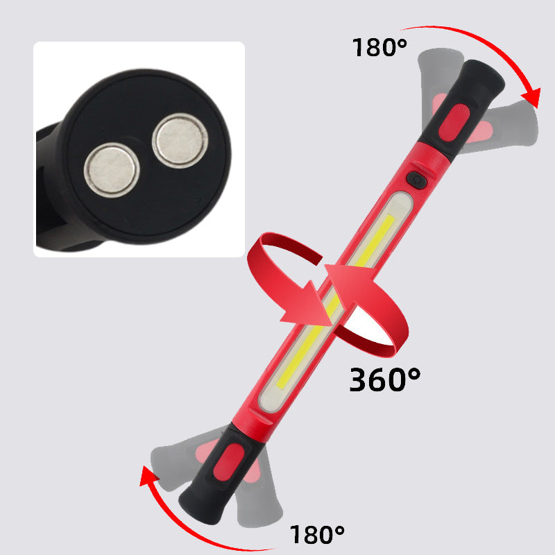 🛠️💡 Arbeitsleuchte 3000LM - Magnetfuß & Aufhängehaken, langlebig🔋✅ mit 5200mAh Akku für Werkstatt & Auto. Jetzt 50% sparen!