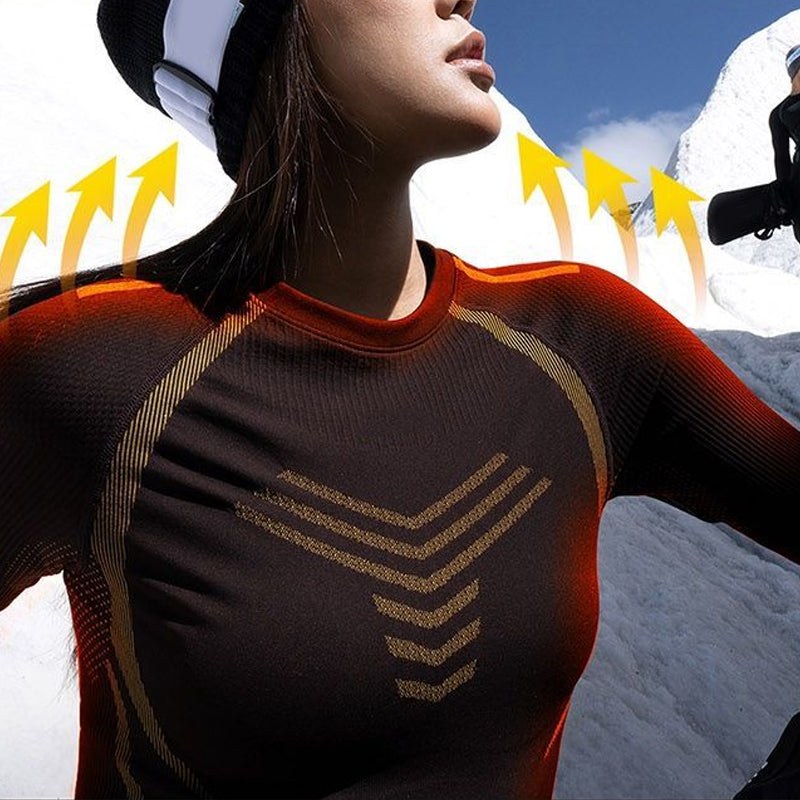 ❄️🔥 Unisex Ski-Thermo-Unterwäsche Set: Atmungsaktiv, schnelltrocknend & temperaturregulierend für maximalen Komfort auf der Piste! 🏔️✨
