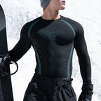 ❄️🔥 Unisex Ski-Thermo-Unterwäsche Set: Atmungsaktiv, schnelltrocknend & temperaturregulierend für maximalen Komfort auf der Piste! 🏔️✨