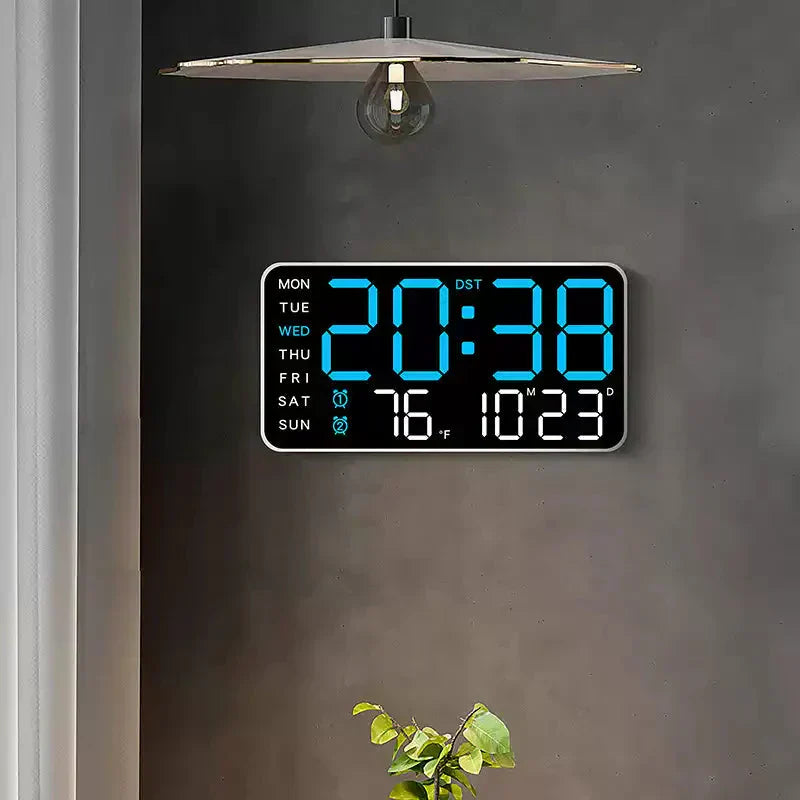 ⏰✨ Multifunktionale LED-Wanduhr mit Digitalanzeige – 50% RABATT! 🎁🔥 Klare Zeitansage & dekoratives Design für moderne Wohnräume. Perfekt als Blickfang im Hausflur oder Wohnzimmer.