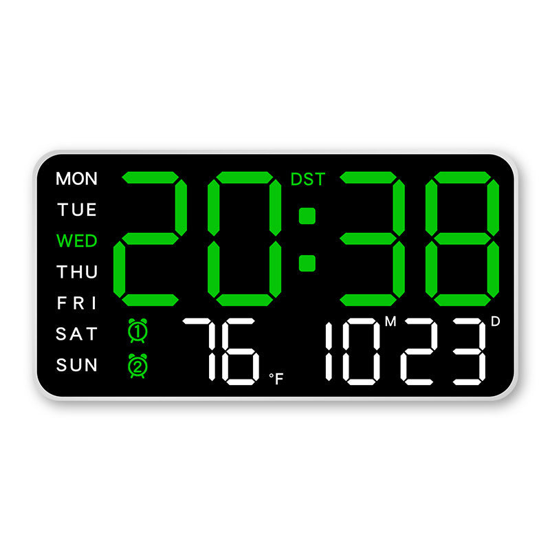 ⏰✨ Multifunktionale LED-Wanduhr mit Digitalanzeige – 50% RABATT! 🎁🔥 Klare Zeitansage & dekoratives Design für moderne Wohnräume. Perfekt als Blickfang im Hausflur oder Wohnzimmer.