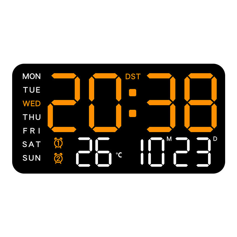 ⏰✨ Multifunktionale LED-Wanduhr mit Digitalanzeige – 50% RABATT! 🎁🔥 Klare Zeitansage & dekoratives Design für moderne Wohnräume. Perfekt als Blickfang im Hausflur oder Wohnzimmer.