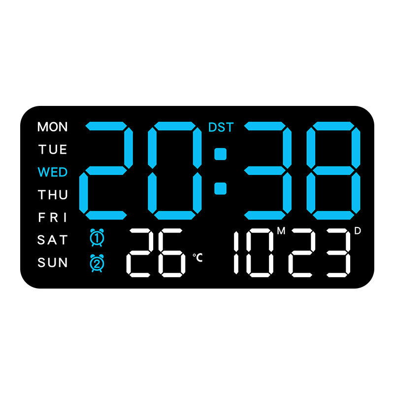 ⏰✨ Multifunktionale LED-Wanduhr mit Digitalanzeige – 50% RABATT! 🎁🔥 Klare Zeitansage & dekoratives Design für moderne Wohnräume. Perfekt als Blickfang im Hausflur oder Wohnzimmer.