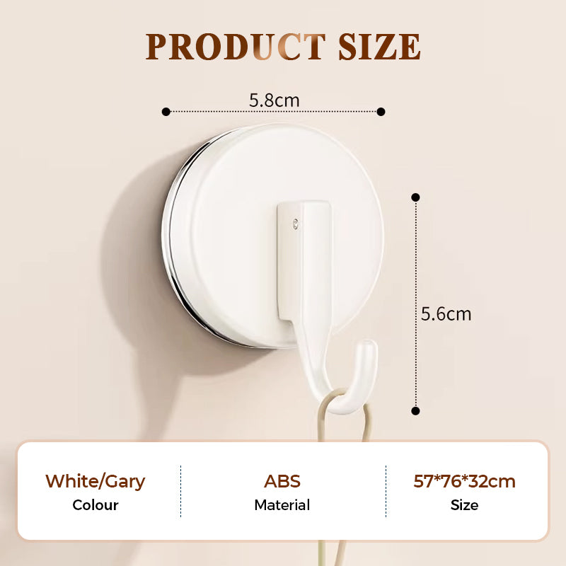 🔩🧲【Suction Cup Hooks】——Leicht ablösbar & mehrfach verwendbar Keine Bohrlöcher, kein Kleber, hält bombenfest auf glatten Flächen! ✨ Perfekt für Bad, Küche & Balkon. Nachhaltig & spurenfrei. ✨