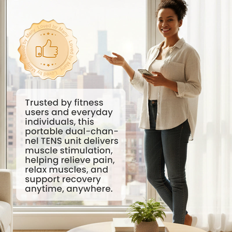 💪🔥 Tragbares 2-Kanal TENS Gerät – Muskelstimulation mit Sofort-Effekt & 50% Rabatt! 💪⚡ Jetzt nachhaltige Schmerzlinderung für aktiven Alltag sichern.