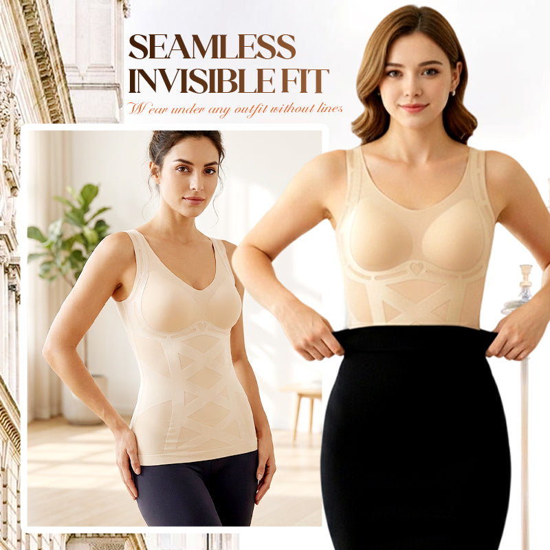 💃✨ Nahtloses Shapingtop mit integriertem BH – Unsichtbare Unterstützung, atemberaubende Silhouette! ✨👙 Perfekt für Alltag & Sport. Weich, atmungsaktiv, nachhaltig. Deine neue Lieblingsbasis.