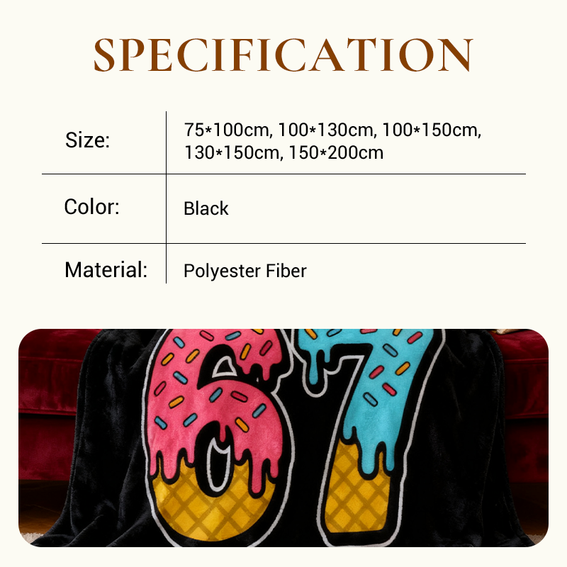 🧣🦌 Flanell-Decke „Eistütenmotiv 67“: Kuscheliges Design für kalte Tage! Hochwertige Baumwolle, nachhaltig & langlebig – Ihr perfekter Begleiter für gemütliche Stunden. ❄️✨