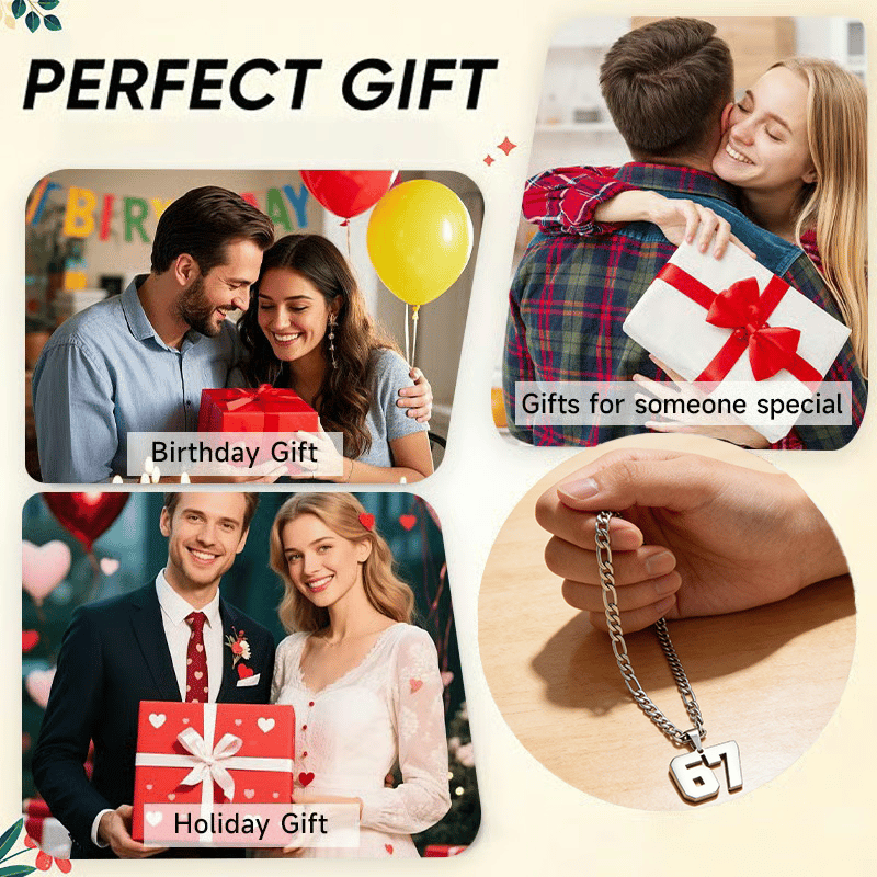 💖✨ 67 Number Necklace – Ihr Glückssymbol, das eine einzigartige Geschichte erzählt 💎🌟 Handgefertigt in Premium-Qualität, wertet es Ihre täglichen Outfits auf und macht Sie zum Mittelpunkt der Aufmerksamkeit!