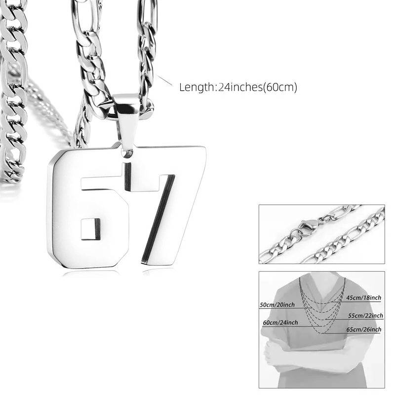 💖✨ 67 Number Necklace – Ihr Glückssymbol, das eine einzigartige Geschichte erzählt 💎🌟 Handgefertigt in Premium-Qualität, wertet es Ihre täglichen Outfits auf und macht Sie zum Mittelpunkt der Aufmerksamkeit!