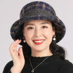 👒🔥 Damen Vintage Cloche-Hut aus weichem Wollimitat – Klassisches Karomuster, zeitlos elegant & nachhaltig produziert 🍂💚 Perfekt für kalte Tage und stilvolle Stadtspaziergänge.