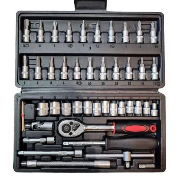 🔧✨ Jetzt im Sale: 46-teiliges Steckschlüssel-Set mit Bits – 50 % Rabatt! 🌟🔩 Profi-Qualität für präzises Arbeiten in Werkstatt & Haushalt. Langlebig & vielseitig.