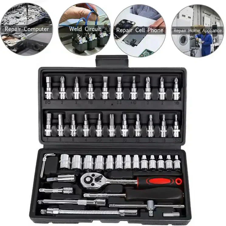 🔧✨ Jetzt im Sale: 46-teiliges Steckschlüssel-Set mit Bits – 50 % Rabatt! 🌟🔩 Profi-Qualität für präzises Arbeiten in Werkstatt & Haushalt. Langlebig & vielseitig.