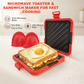 🍳🔥 Schneller 3-Minuten-Snack: Multifunktionaler Mikrowellen-Toaster & Sandwichmaker – Antihaft-Beschichtung für mühelose Reinigung & perfektes Ergebnis 🥪💡