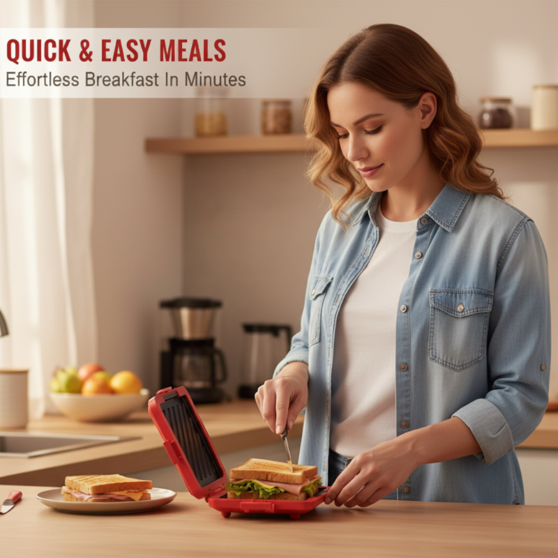 🍳🔥 Schneller 3-Minuten-Snack: Multifunktionaler Mikrowellen-Toaster & Sandwichmaker – Antihaft-Beschichtung für mühelose Reinigung & perfektes Ergebnis 🥪💡