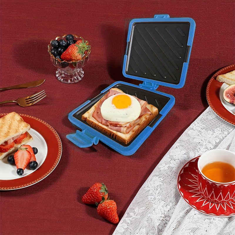 🍳🔥 Schneller 3-Minuten-Snack: Multifunktionaler Mikrowellen-Toaster & Sandwichmaker – Antihaft-Beschichtung für mühelose Reinigung & perfektes Ergebnis 🥪💡