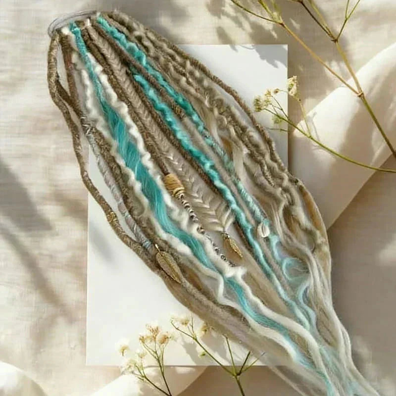 💁🏽‍♀️✨ Deep Nu Locs Crochet Hair - geflochtene Zöpfe mit lockeren Wellen 🌊💯 Perfekt für einen schnellen Pferdeschwanz-Stil, langlebig & vielseitig