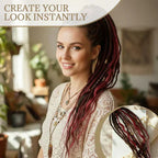 💁🏽‍♀️✨ Deep Nu Locs Crochet Hair - geflochtene Zöpfe mit lockeren Wellen 🌊💯 Perfekt für einen schnellen Pferdeschwanz-Stil, langlebig & vielseitig