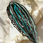 💁🏽‍♀️✨ Deep Nu Locs Crochet Hair - geflochtene Zöpfe mit lockeren Wellen 🌊💯 Perfekt für einen schnellen Pferdeschwanz-Stil, langlebig & vielseitig