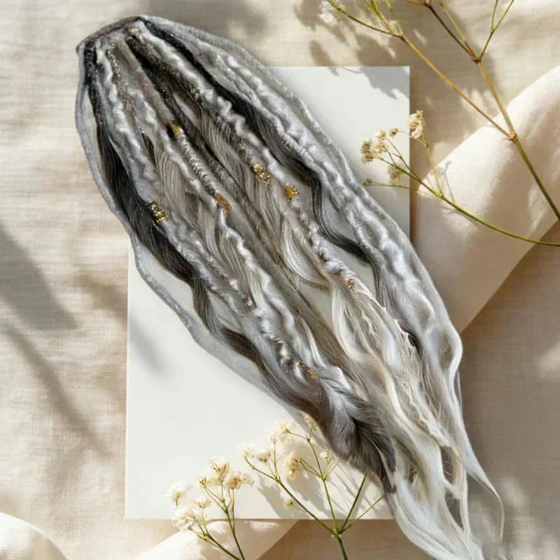 💁🏽‍♀️✨ Deep Nu Locs Crochet Hair - geflochtene Zöpfe mit lockeren Wellen 🌊💯 Perfekt für einen schnellen Pferdeschwanz-Stil, langlebig & vielseitig