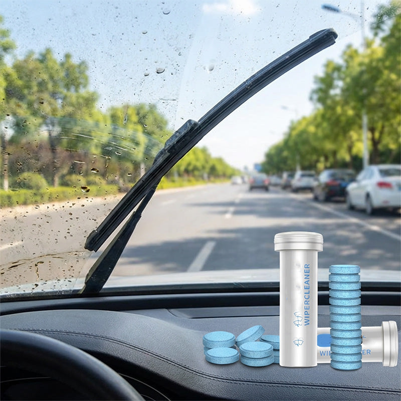 🚗💦 Blitzreiniger-Tabletten sorgen für kristallklare Scheiben — entfernen selbst eingebrannten Schmutz 💪✨ und pflegen die Wischerblätter langanhaltend.