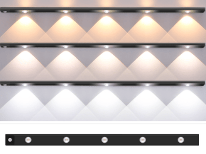🚨💡 Bewegungsmelder LED-Schrankleuchte - Automatisch & Wiederaufladbar, Einfache Montage ✨😊 Praktische Beleuchtung ohne Kabel für jeden Schrank.