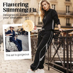 🏃‍♀️‍➡️💨 Sportlicher Damen-Trainingsanzug mit halbem Reißverschluss ✨🔥 Perfekt für Fitness & Alltag: Weiches Material, figurbetont & atmungsaktiv. Jetzt im Set mit 50% Rabatt sichern!