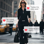 🏃‍♀️‍➡️💨 Sportlicher Damen-Trainingsanzug mit halbem Reißverschluss ✨🔥 Perfekt für Fitness & Alltag: Weiches Material, figurbetont & atmungsaktiv. Jetzt im Set mit 50% Rabatt sichern!