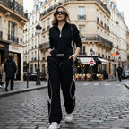 🏃‍♀️‍➡️💨 Sportlicher Damen-Trainingsanzug mit halbem Reißverschluss ✨🔥 Perfekt für Fitness & Alltag: Weiches Material, figurbetont & atmungsaktiv. Jetzt im Set mit 50% Rabatt sichern!