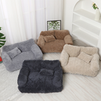 🐾🛋️ Orthopädisches Haustier-Sofa mit erhöhtem Rand – Plüschig, abnehmbarer & waschbarer Bezug 🧼✨ 50% RABATT!