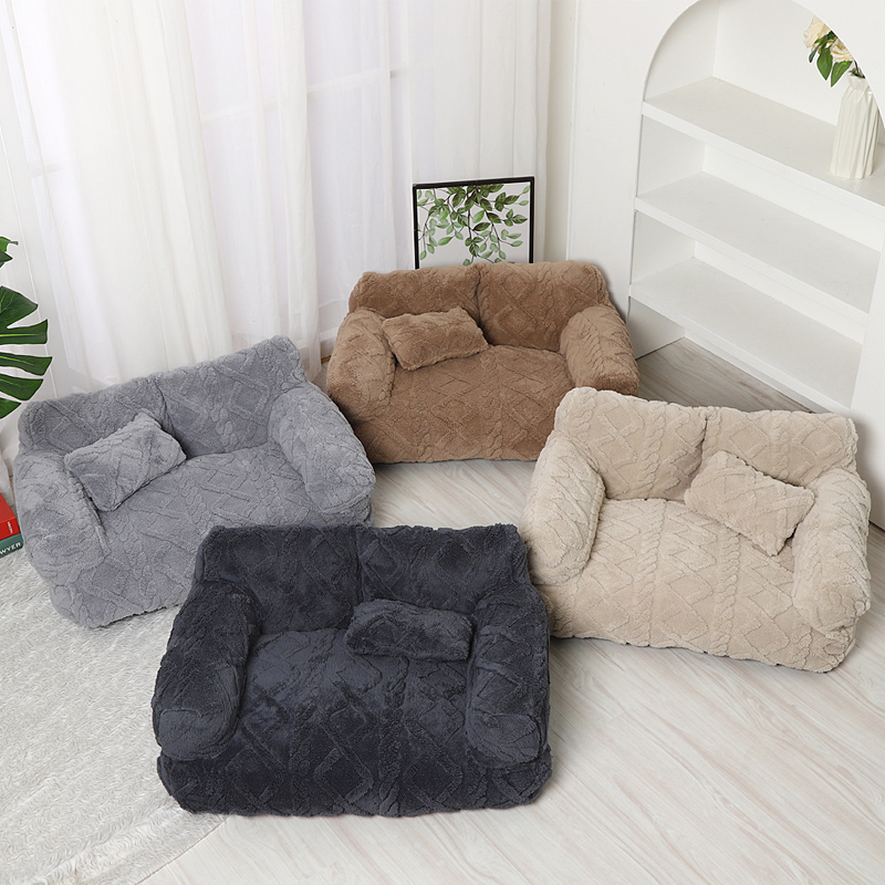🐾🛋️ Orthopädisches Haustier-Sofa mit erhöhtem Rand – Plüschig, abnehmbarer & waschbarer Bezug 🧼✨ 50% RABATT!