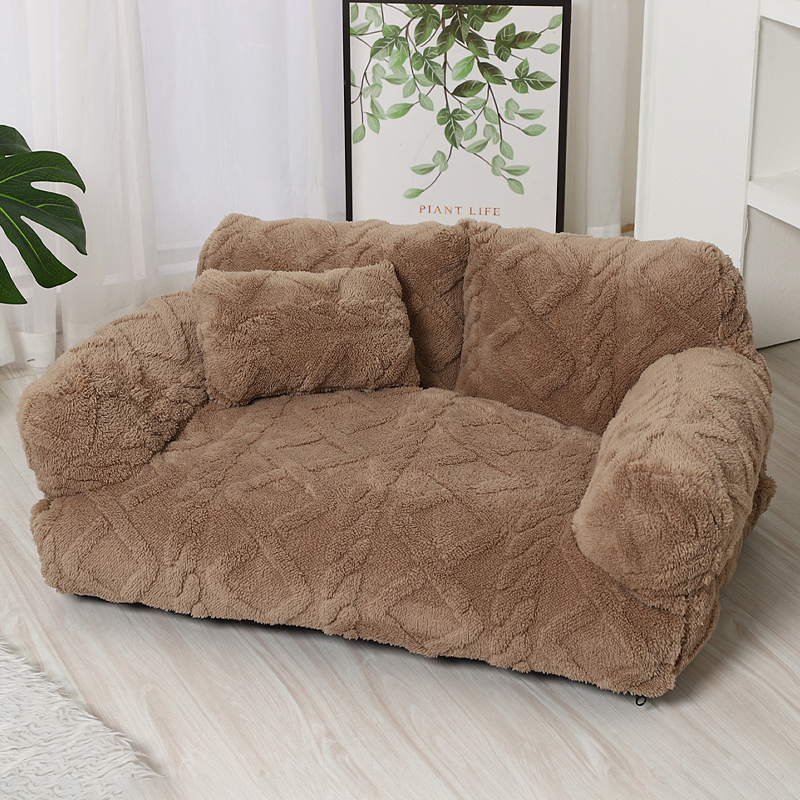 🐾🛋️ Orthopädisches Haustier-Sofa mit erhöhtem Rand – Plüschig, abnehmbarer & waschbarer Bezug 🧼✨ 50% RABATT!