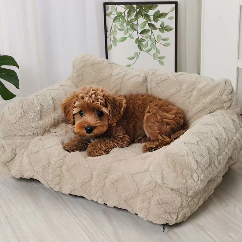 🐾🛋️ Orthopädisches Haustier-Sofa mit erhöhtem Rand – Plüschig, abnehmbarer & waschbarer Bezug 🧼✨ 50% RABATT!