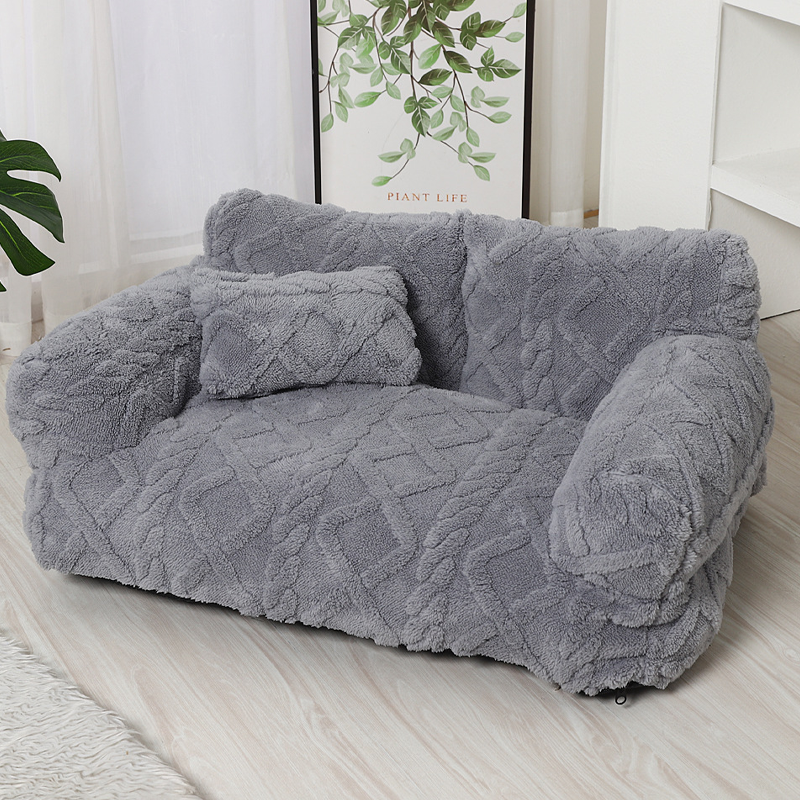 🐾🛋️ Orthopädisches Haustier-Sofa mit erhöhtem Rand – Plüschig, abnehmbarer & waschbarer Bezug 🧼✨ 50% RABATT!