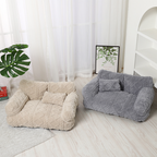 🐾🛋️ Orthopädisches Haustier-Sofa mit erhöhtem Rand – Plüschig, abnehmbarer & waschbarer Bezug 🧼✨ 50% RABATT!