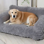🐾🛋️ Orthopädisches Haustier-Sofa mit erhöhtem Rand – Plüschig, abnehmbarer & waschbarer Bezug 🧼✨ 50% RABATT!