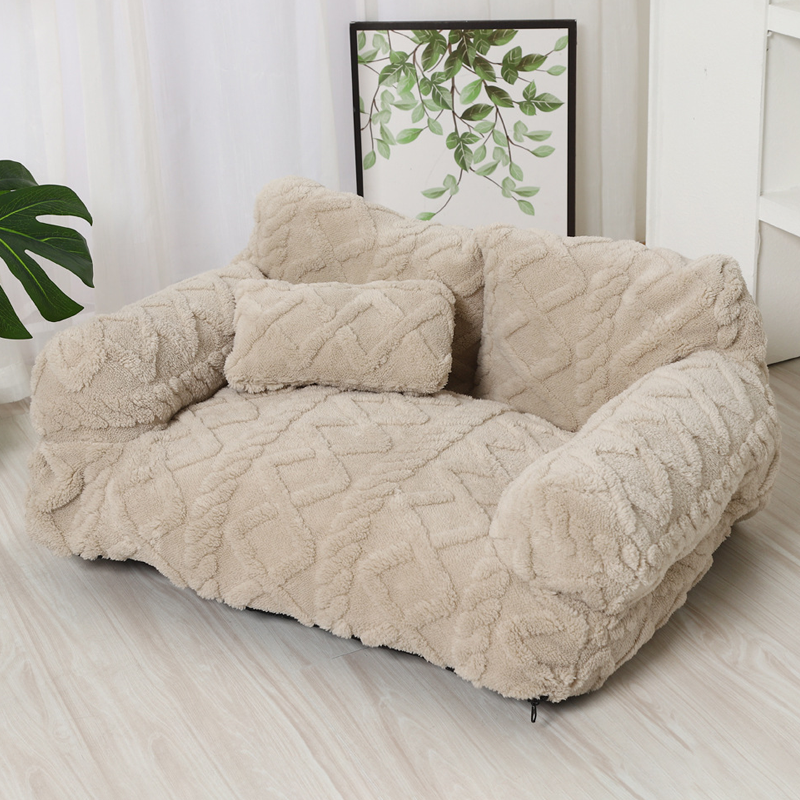 🐾🛋️ Orthopädisches Haustier-Sofa mit erhöhtem Rand – Plüschig, abnehmbarer & waschbarer Bezug 🧼✨ 50% RABATT!