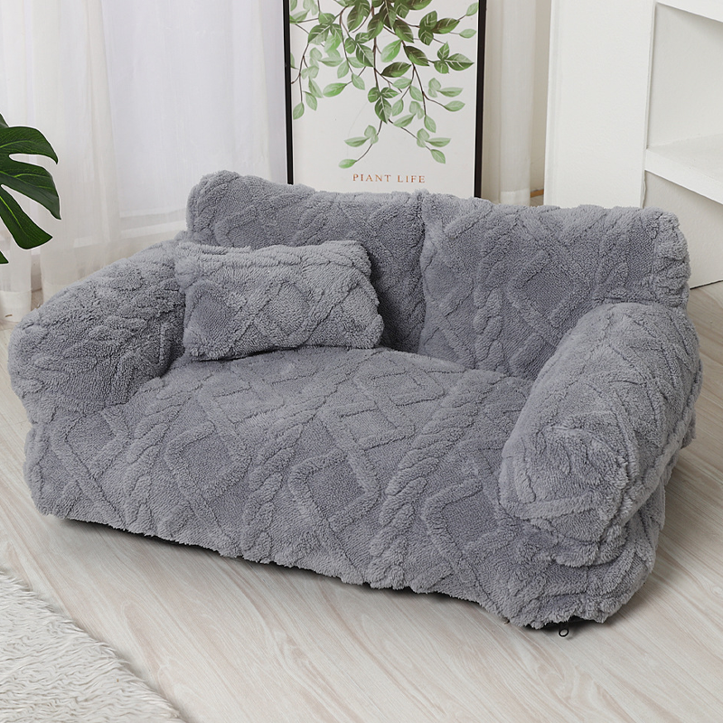🐾🛋️ Orthopädisches Haustier-Sofa mit erhöhtem Rand – Plüschig, abnehmbarer & waschbarer Bezug 🧼✨ 50% RABATT!