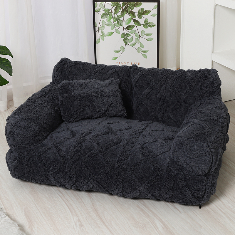 🐾🛋️ Orthopädisches Haustier-Sofa mit erhöhtem Rand – Plüschig, abnehmbarer & waschbarer Bezug 🧼✨ 50% RABATT!
