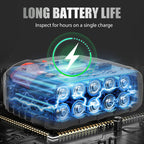 🔦⚡ P50 wiederaufladbare Zoom-Taschenlampe mit LED, 🌿🔋 langlebig & vielseitig für Outdoor, Haus und Notfall – robuste Qualität und stufenlos einstellbarer Strahl.