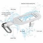 🚽💧 Nichtelektrischer Bidet-Aufsatz mit Doppeldüse 💦✨ – Hygienische Selbstreinigung & einfache Montage. Für mehr Frische und Sauberkeit im Alltag. Optimale Toiletten-Hygiene ohne Strom.