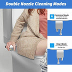 🚽💧 Nichtelektrischer Bidet-Aufsatz mit Doppeldüse 💦✨ – Hygienische Selbstreinigung & einfache Montage. Für mehr Frische und Sauberkeit im Alltag. Optimale Toiletten-Hygiene ohne Strom.