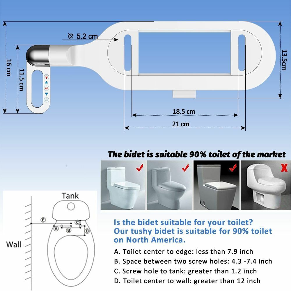 🚽💧 Nichtelektrischer Bidet-Aufsatz mit Doppeldüse 💦✨ – Hygienische Selbstreinigung & einfache Montage. Für mehr Frische und Sauberkeit im Alltag. Optimale Toiletten-Hygiene ohne Strom.