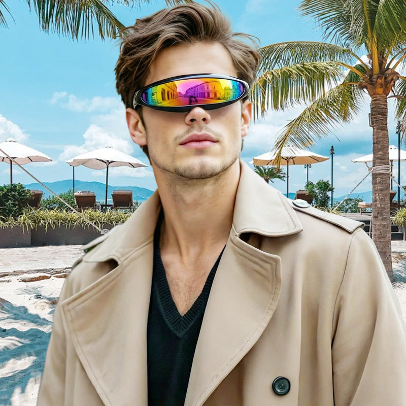🌞👓 50% reduziert – Futuristische Sonnenbrille mit 💎✨ 100% UV-Schutz und stylishem Tragekomfort