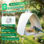 🐦🌿 Moderner Vogelhäuschen-Futterspender – Leicht & Wetterfest mit Dach ⛅🛡️ Perfekt für Balkone & Gärten, nachhaltiges Design aus recyceltem Kunststoff.