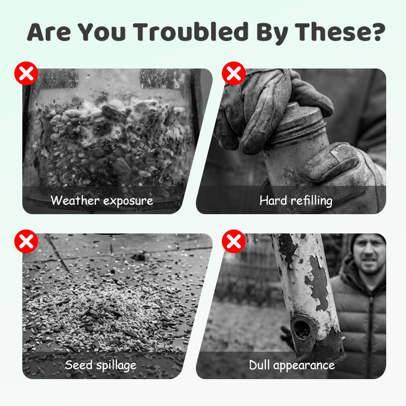 🐦🌿 Moderner Vogelhäuschen-Futterspender – Leicht & Wetterfest mit Dach ⛅🛡️ Perfekt für Balkone & Gärten, nachhaltiges Design aus recyceltem Kunststoff.