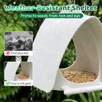 🐦🌿 Moderner Vogelhäuschen-Futterspender – Leicht & Wetterfest mit Dach ⛅🛡️ Perfekt für Balkone & Gärten, nachhaltiges Design aus recyceltem Kunststoff.