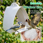 🐦🌿 Moderner Vogelhäuschen-Futterspender – Leicht & Wetterfest mit Dach ⛅🛡️ Perfekt für Balkone & Gärten, nachhaltiges Design aus recyceltem Kunststoff.