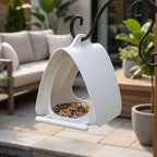 🐦🌿 Moderner Vogelhäuschen-Futterspender – Leicht & Wetterfest mit Dach ⛅🛡️ Perfekt für Balkone & Gärten, nachhaltiges Design aus recyceltem Kunststoff.